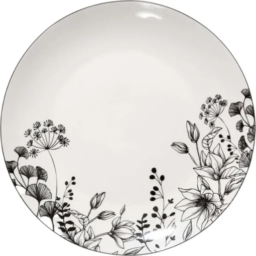 Assiette Plate Floral 27Cm