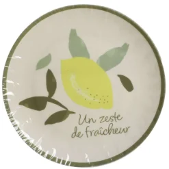 Assiettes Citrons 20Cm