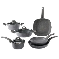 Batterie De Cuisine 9 Pi Ces Effet Pierre