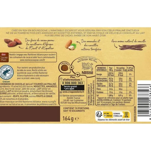 Boite De Chocolats L'Escargot Au Lait