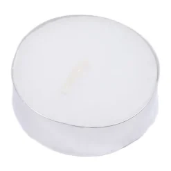 50 Bougies Chauffe Plat Blanche Sans Parfum