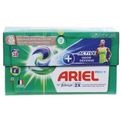 38 Capsules De Lessive Tout En 1 Active + Odor Defense