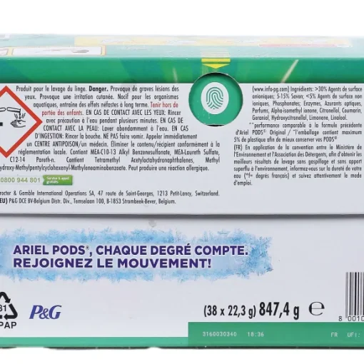 38 Capsules Lessive Tout En 1 Original
