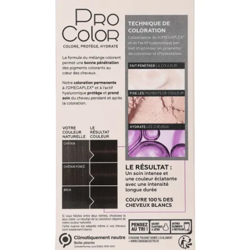 Coloration Permanente Pro Color - 3.0 Brun Fonc