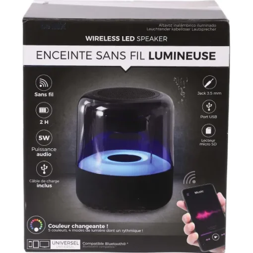 Enceinte Sans Fil Lumineuse 5W