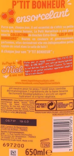 Gel Douche Au Pays Du Miel Et Une Nuit