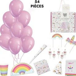 Kit 54 Pi Ces Anniversaire Licorne