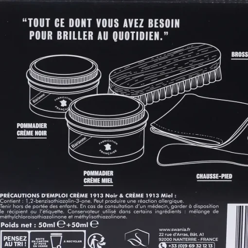Kit De Cirage Noir Et Miel