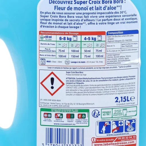 Lessive Liquide Bora Bora Nergisant