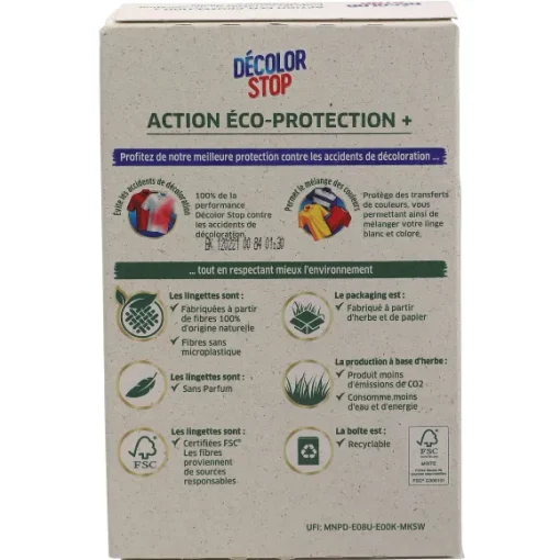 50 Lingettes Decolor Stop Co Protection
