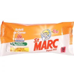 80 Lingettes Extra-Larges Antibact Riennes Soleil De Corse