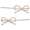 Lot De 2 Barrettes N Ud Rose Gold