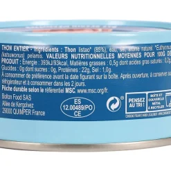 Lot De 4 Bo Tes De Thon Entier Nature