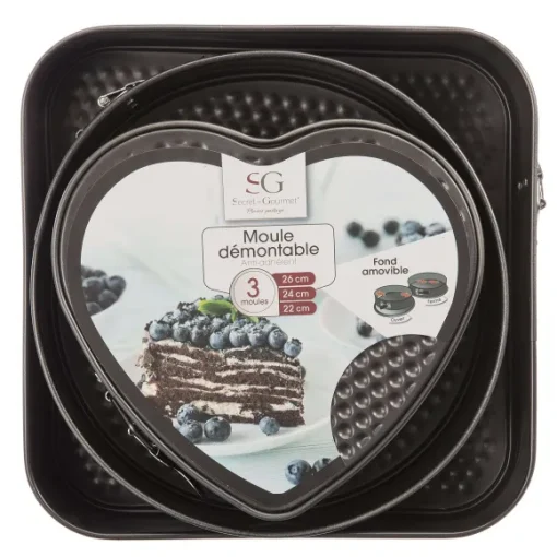 Lot De 3 Moules En M Tal