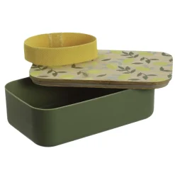 Lunch Box Citrons Couvercle En Bambou