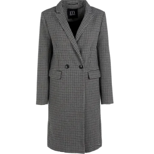 Manteau Avec Laine Gris