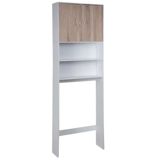 Meuble Dessus De Toilettes Ou Machine Laver Blanc