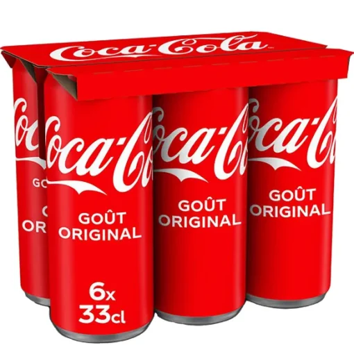 Pack De 6 Canettes Coca-Cola