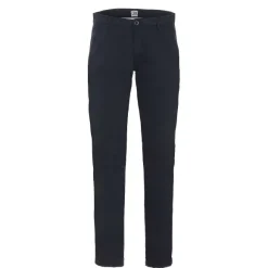 Pantalon En Toile Bleu Fonc