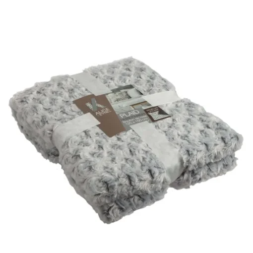 Plaid En Fausse Fourrure Doublure Polaire 125X150Cm