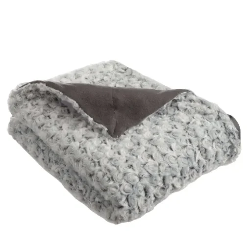 Plaid En Fausse Fourrure Doublure Polaire 125X150Cm