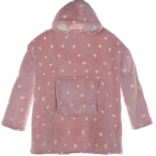 Plaid Enfant Sweat Capuche Toiles Phosphorescentes Rose