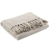 Plaid Nid D'Abeille Beige