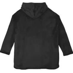 Plaid Sweat Capuche Doubl Sherpa Noir
