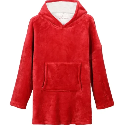 Plaid Sweat Capuche Doubl Sherpa