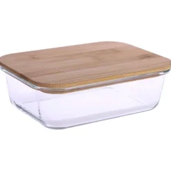 Plat Rectangle Couvercle Bambou 1040 Ml