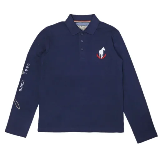 Polo Manches Longues Avec Broderie 3-6 Ans