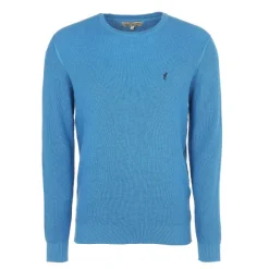 Pull Col Rond Uni Broderie Poitrine