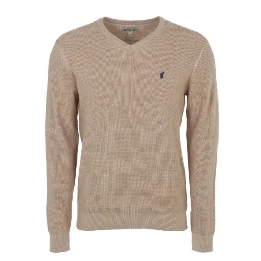 Pull Col V Avec Broderie La Poitrine