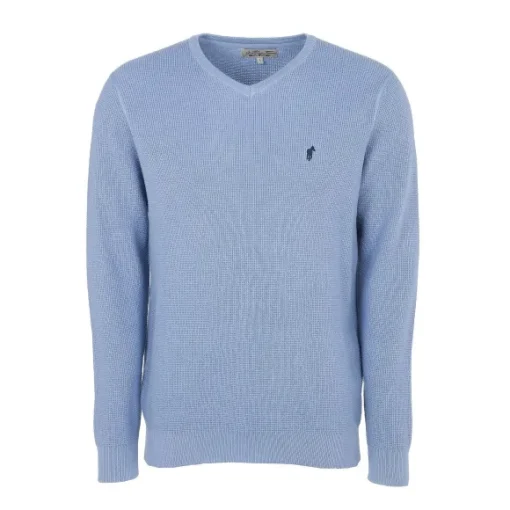 Pull Col V Avec Broderie La Poitrine