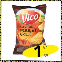 Sachet De Chips Grill Saveur Poulet Grill