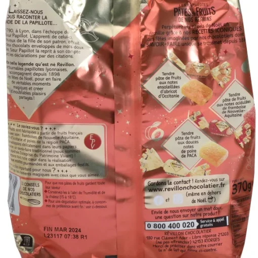 Sachet De Papillotes P Tes De Fruits De Nos R Gions