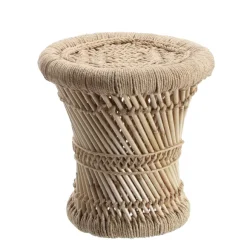 Set De 2 Tables D'Appoint En Corde Naturelle