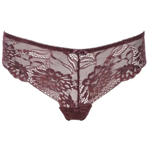 Shorty En Dentelle Prune