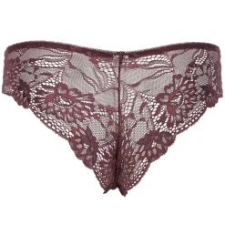 Shorty En Dentelle Prune