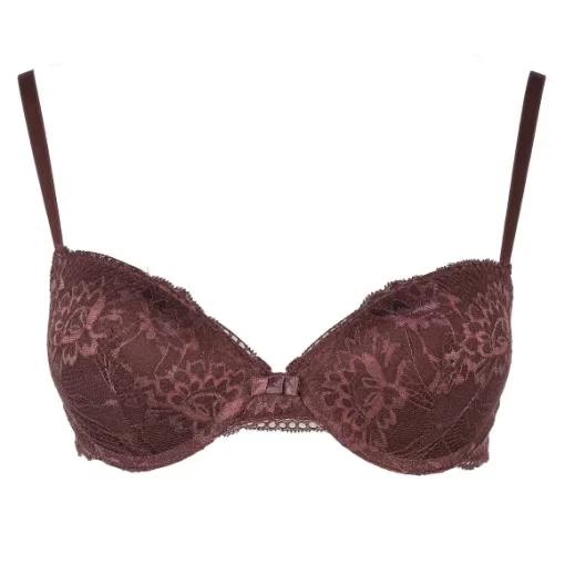 Soutien Gorge En Dentelle Prune