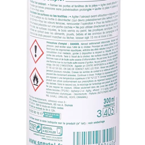 Spray D Sodorisant Fleurs Blanches