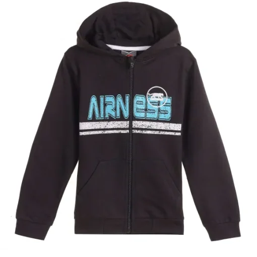 Sweat Zip Et Turquoise