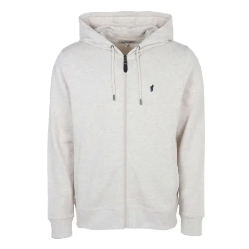Sweat Zipp Broderie Capuche Et Poches Lat Rales