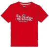 Tee-Shirt Manches Courtes Logo Drapeau Du 6 Au 12 Ans