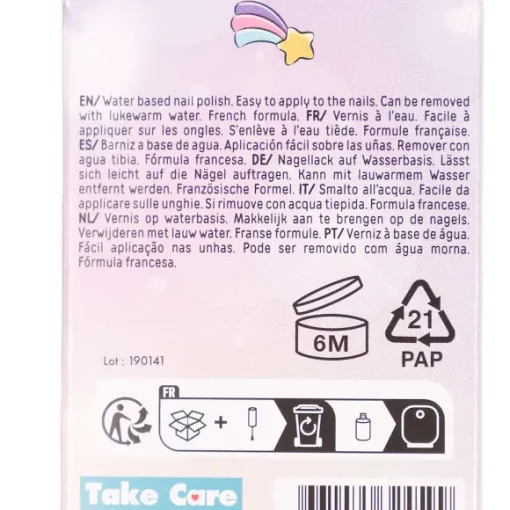 Vernis Ongles L'Eau Blanc Licorne