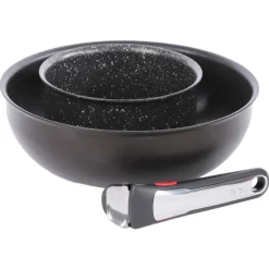 Wok 26 Cm + Casserole 16 Cm Induction Et Poign E